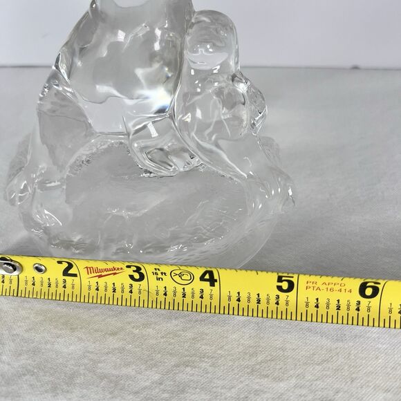 Seal With Pup Crystal Figurine RCR Royal Crystal Rock Made In Italy. Glass Decor - Picture 5 of 6